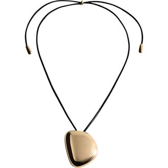 Mango Pendant Slider Necklace in Gold at Nordstrom