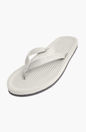 indosole Responsibly-Made Tire Sole Easy Living Flip Flops in Sea Salt at Nordstrom, Size 10