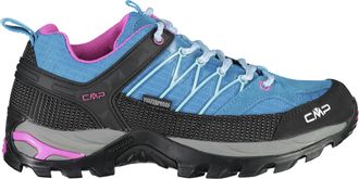 F.lli Campagnolo Wanderschuh CMP Wmns Rigel Low Waterproof, Damen, Gr. 36, blau (aquablau, pink), Leder, Synthetik, Textil, Schuhe Wanderschuh, wasserdicht