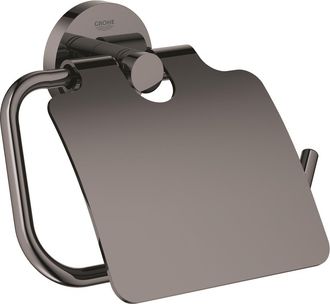 GROHE Essentials Quitapapeles Met&aacute;lico Con Fijaciones Ocultas, Grafito Duro (40367a01)