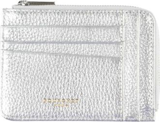 Pourchet Club Flat Card Wallet - Dames - Portefeuilles - Grijs - ONE Size - Leer - Accessoires