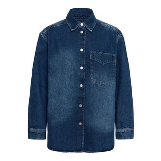 Part Two Denim Shirt - Dames - Spijkeroverhemden - Blauw - 2XS - Denim - Overhemden