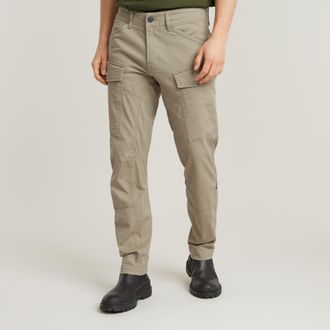 G-Star Mens G-Star RAW Cargo Regular Tapered Pants - Beige Cotton - Size 31W/32L