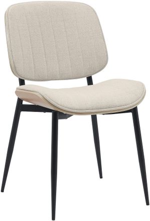 Clp Silla De Comedor Tiffin Natural/crema Tela