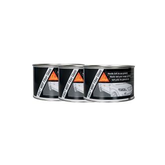 Sika Sika - Juego De 3 Rellenos De Fibra De Vidrio Para Chapa Mrp Glass Fiber - Gris - 2kg