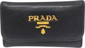 Prada Pre-owned Accessories, male, Black, Size: ONE SIZE Pre-owned Keycase