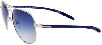 Polar CARBON FIBER 01 Polarized 14 Mens Sunglasses Silver Size 60