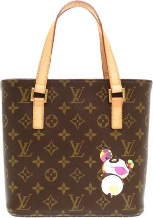 Louis Vuitton Tweedehands Canvas Louis Vuitton tassen - Dames - Vintage Shopper - Bruin - ONE Size - Vintage