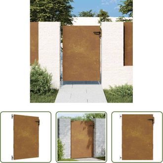 vidaXL vidaXL Cancello in acciaio - Cancello da giardino 85x125 cm in acciaio Corten