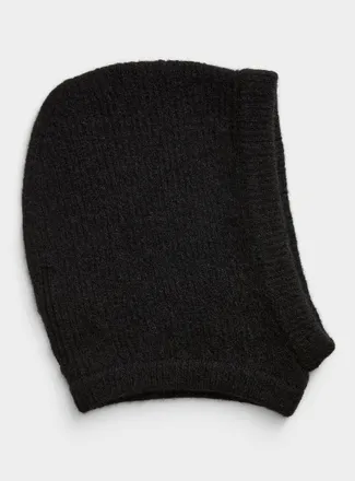 Rick Owens Mens Alpaca ribbed balaclava