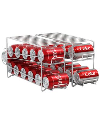 Sorbus Set Of 2 Can Dispenser Racks White