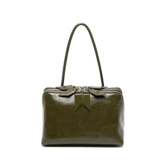 The Attico LAltra Di Milano Patent-leather Tote Bag