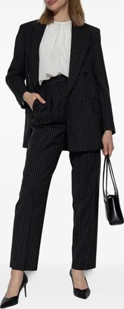 Max Mara Womens Sesamo - Carrot Trousers In Wool Cloth - Black - Size EU 44 (Womens)