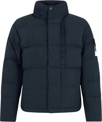 Stone Island Piumino con Logo - - Jackets - Uomo - Blu - XL
