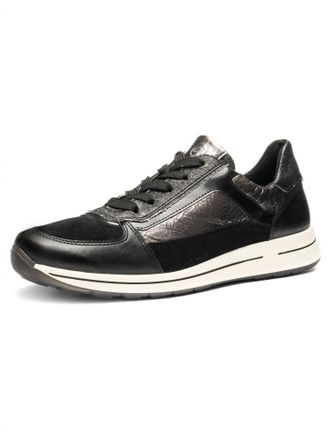 Ara Womens Obsidian Sneaker In Black/steel
