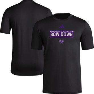 adidas Mens adidas Black Washington Huskies Locker Slogan Pre-Game T-Shirt at Nordstrom, Size Large