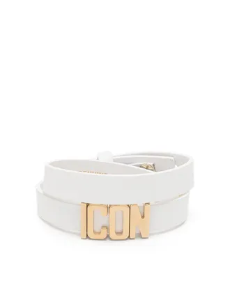 Dsquared2 Bracciale a spirale Icon - Bianco