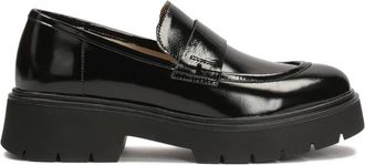 Kazar Platte schoenen op een lug zool - Dames - Loafers - Zwart - 41 EU - Leer - Schoenen