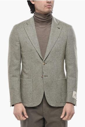 Corneliani CC COLLECTION Wool-Blend Jacket with Classic Lapel size 50