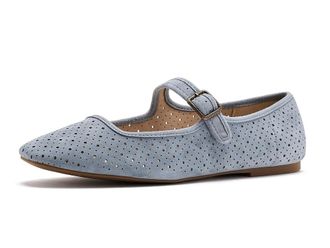 Lucky Brand Tannyr Perforated Sandal Womens Shoes French Grey : 9.5 M, Suede