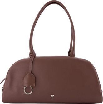 Courr&egrave;ges Monday Shoulder Bag - Dames - Handtassen - Bruin - ONE Size - Leer - Tassen