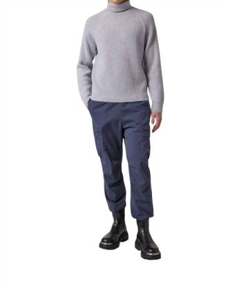 Parajumpers Ettore Turtle Neck Sweater Top In Luna Rock