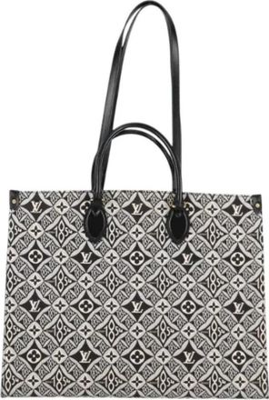 Louis Vuitton Tweedehands Canvas Louis Vuitton tassen - Dames - Vintage Shopper - Zwart - ONE Size - Leer - Vintage