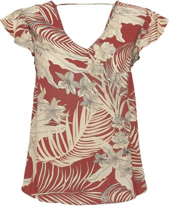 Only V-Shirt »ONLPALINA LIFE SS V-NECK TOP PTM«