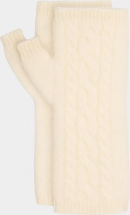 Sofiacashmere Cashmere Cable-Knit Arm Warmers