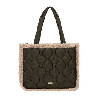 Barbour Tassen, Dames, Groen, ONE Size, Polyester, Marnie Quilted Tote Bag