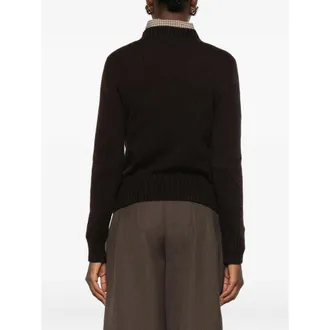 Aragona Cashmere Crew Neck Sweater - Brown
