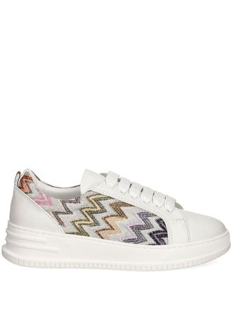 Missoni Sneakers met zigzag-patroon - Wit
