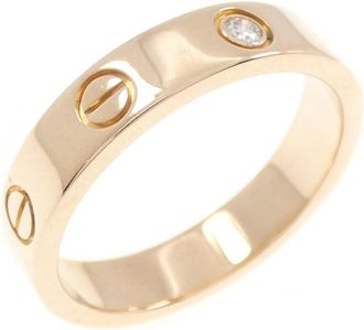 Cartier Love Pink Gold (18K) Band Ring (Pre-Owned)