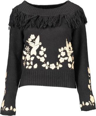 Blugirl Dames, Truien, Grijs, Maat: XL Wol