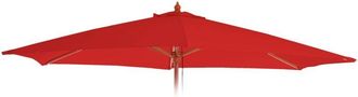 Hhg Telo copertura ricambio per ombrelloni rotondi Florida &oslash; 300cm, rosso