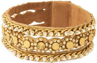 Deepa Gurnani Elowen Rhinestone Bracelet in Gold at Nordstrom