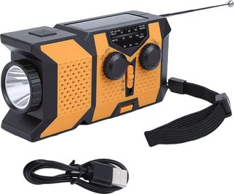 OEM Radio Di Emergenza, Radio Meteorologica Leggera A Manovella Am Fm Wb Noaa Con Torcia A Led, Power Bank Portatile Da 2000 Mah, Per Emergenze Interne Ed