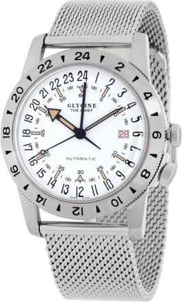 Glycine Airman Vintage The Chief Automatic White Dial Unisex Watch GL0466