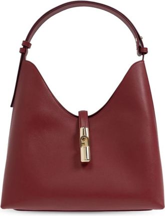 Furla Goccia M Hobo Bag - Dames - Schoudertassen - Rood - ONE Size - Leer - Tassen