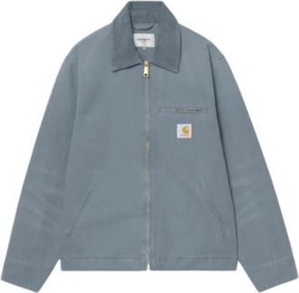 Carhartt Work in Progress Detroit Jacket Cozy - Heren - Zomerjassen - Blauw - L - Katoen - Jassen