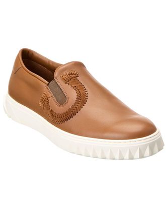Ferragamo Lexus Leather Slip-On Sneaker