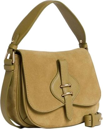 Coccinelle Mavery Small - Dames - Schoudertassen - Groen - ONE Size - Katoen - Tassen