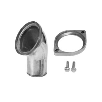 OEM Carcasa De Termostato De Cuello De Agua Pulida Rotativa De 45&deg; Sbc Bbc Para Motores Chevrolet V8 350 454, Color Plata