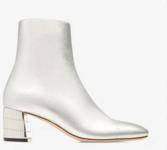 Bally Emme 55 Leather Ankle Boots, Brand Size 36 ( US Size 5.5 )