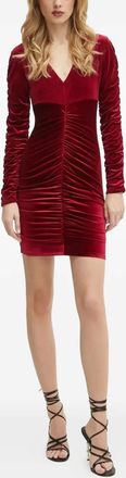Guess Co Abito corto con ruches - Rosso