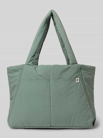 Moss Copenhagen Shopper mit Label-Detail Modell SIRIA SASJA in Khaki, Gr&ouml;&szlig;e 1