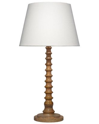 Jamie Young Co. Revolution Wood Table Lamp With Linen Shade