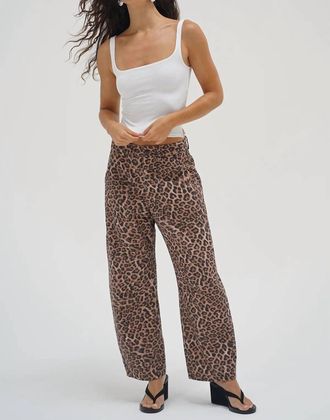 LnA Cross Creek Leopard Pant In Brown