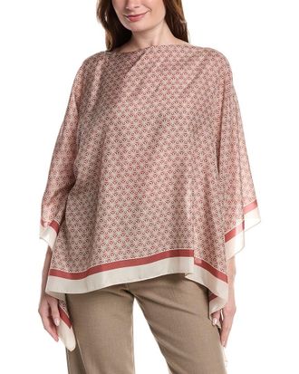 Brunello Cucinelli Silk Poncho