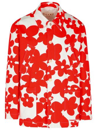 Marni Red Cotton Jacket